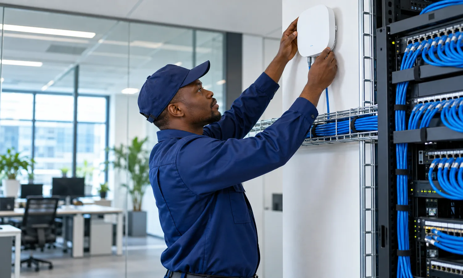 Professional network equipment installation